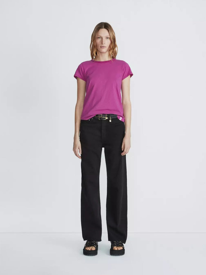 The Slub Tee - Fuchsia-RAG + BONE-Over the Rainbow