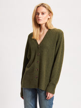 Button Cardigan - Moss-Patrick Assaraf-Over the Rainbow