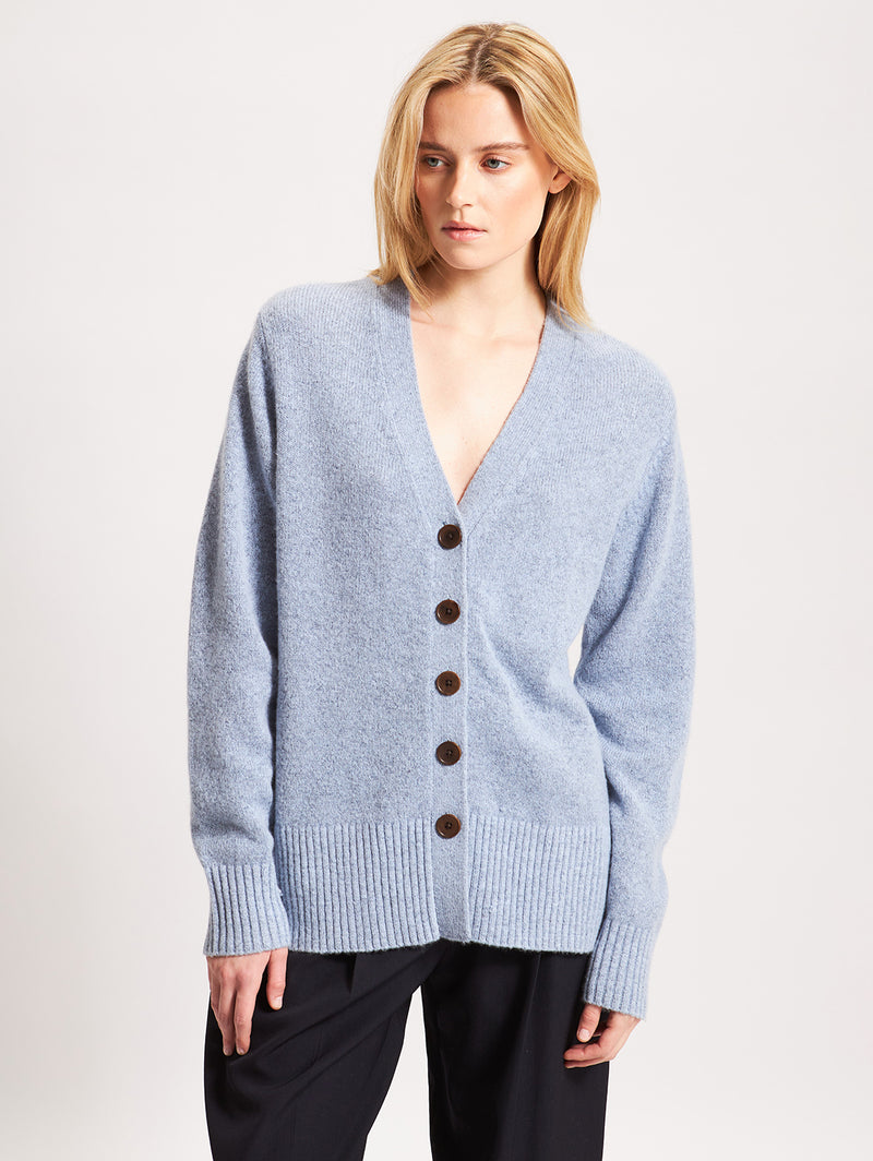 Button Cardigan - Atlantic-Patrick Assaraf-Over the Rainbow
