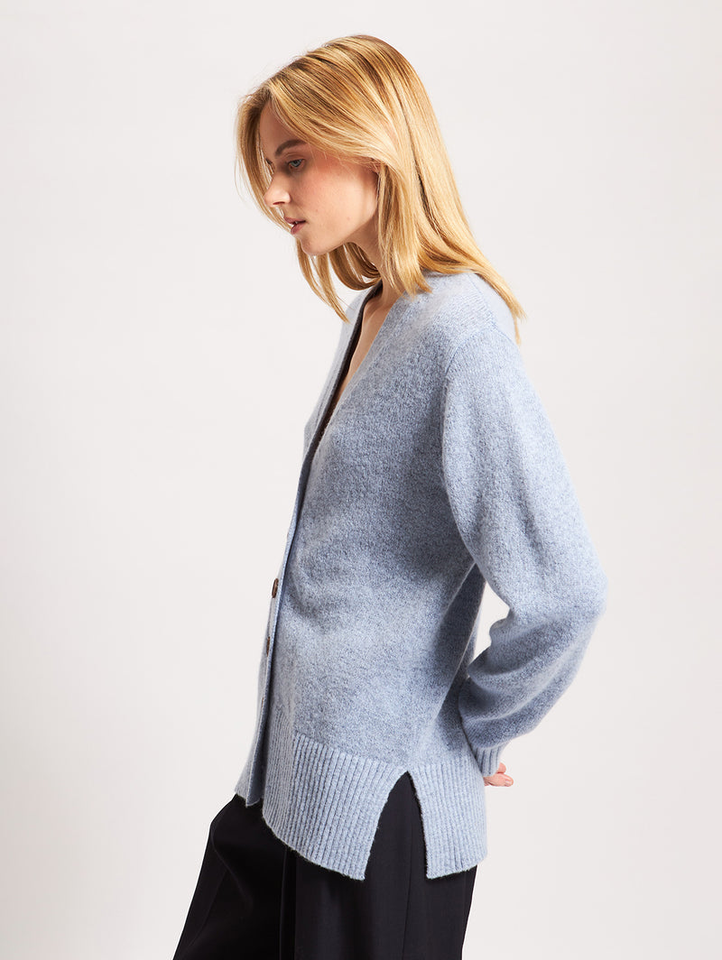 Button Cardigan - Atlantic-Patrick Assaraf-Over the Rainbow