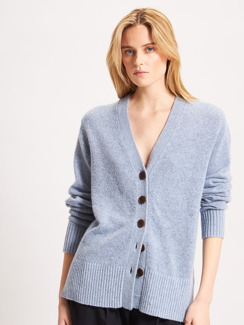 Button Cardigan - Atlantic-Patrick Assaraf-Over the Rainbow
