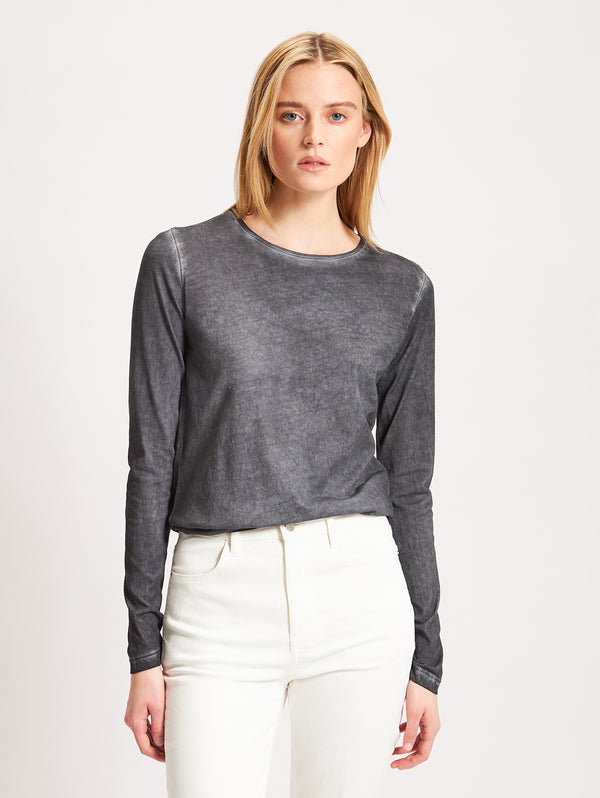 Long Sleeve Classic Crew Tee - Nightscape-Patrick Assaraf-Over the Rainbow