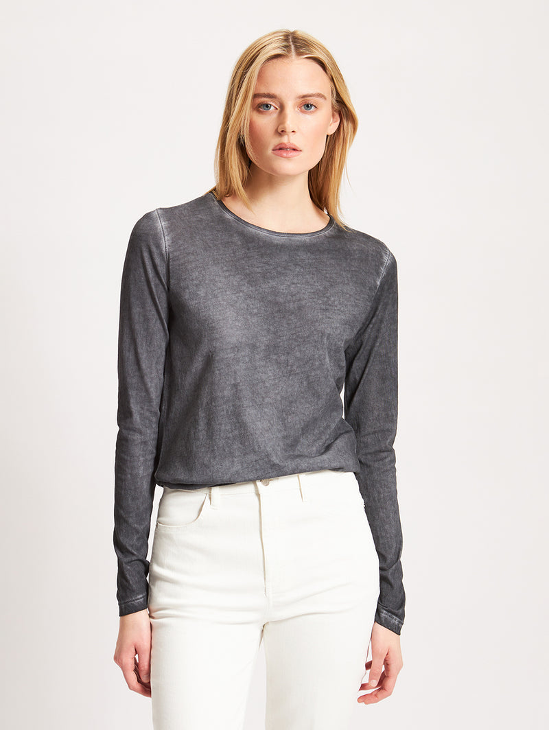 Long Sleeve Classic Crew Tee - Nightscape-Patrick Assaraf-Over the Rainbow