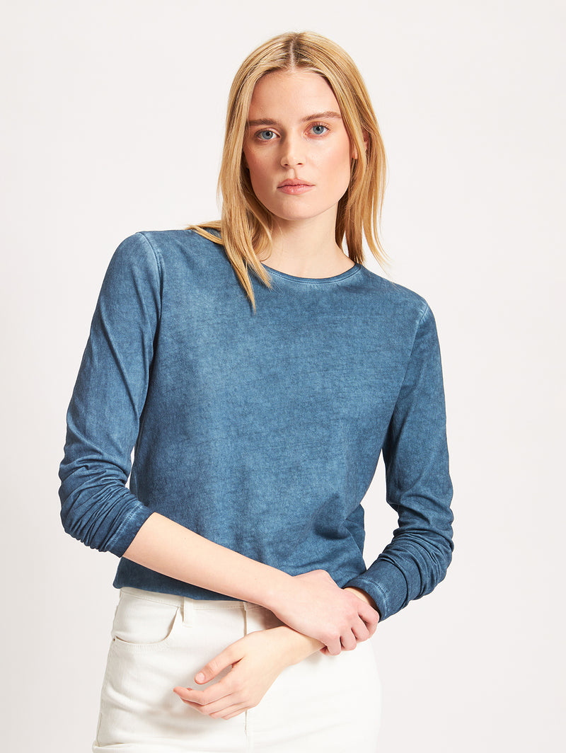 Long Sleeve Classic Crew Tee - Harbour-Patrick Assaraf-Over the Rainbow