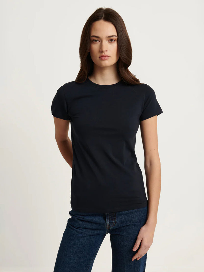 Short Sleeve Crew Slim Tee - Midnight