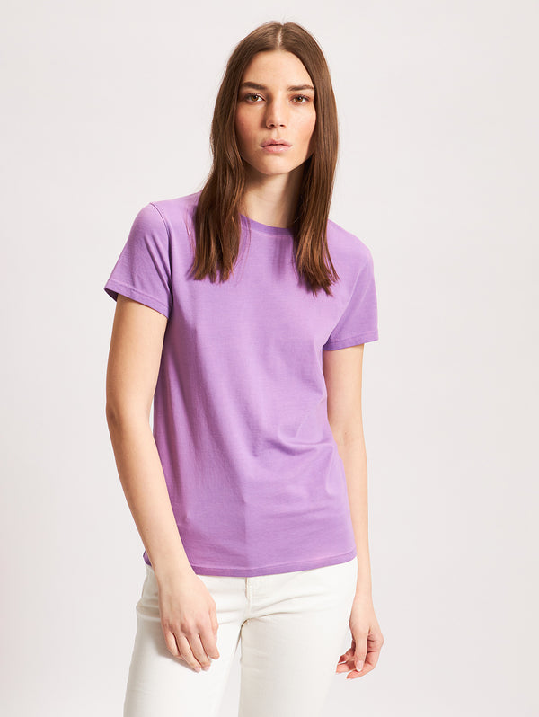 Short Sleeve Slim Crew Tee - Thistle-Patrick Assaraf-Over the Rainbow