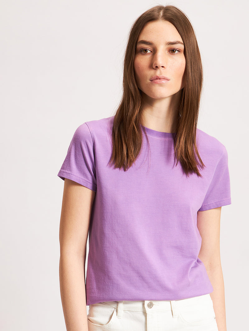Short Sleeve Slim Crew Tee - Thistle-Patrick Assaraf-Over the Rainbow