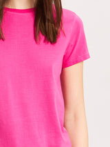 Short Sleeve Crewneck Tee - Fuschia-Patrick Assaraf-Over the Rainbow