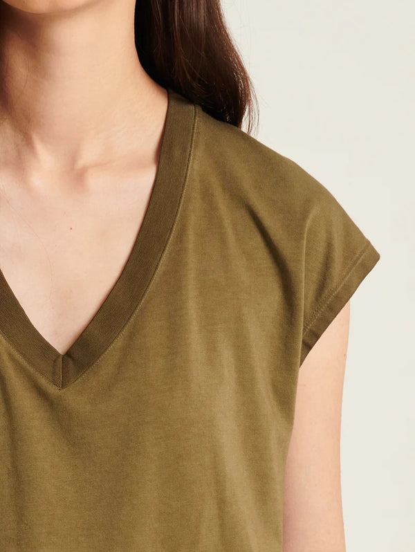 Sublime Reactive Dolman V-Neck Tee - Deep Olive