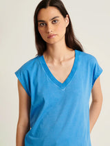 Sublime Reactive Dolman V-Neck Tee - Island Blue