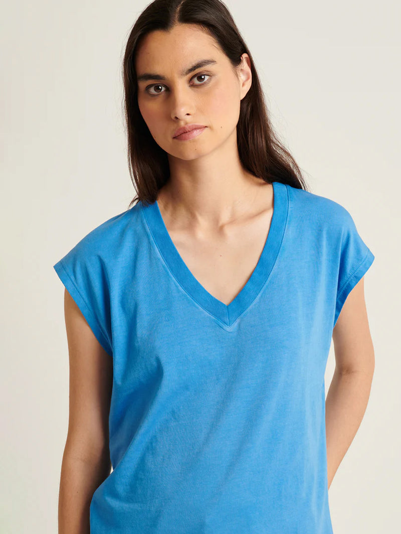 Sublime Reactive Dolman V-Neck Tee - Island Blue