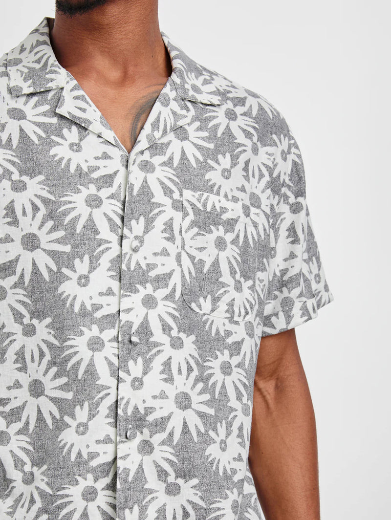 Waimea Shirt - Perennial Charcoal White-Rails-Over the Rainbow