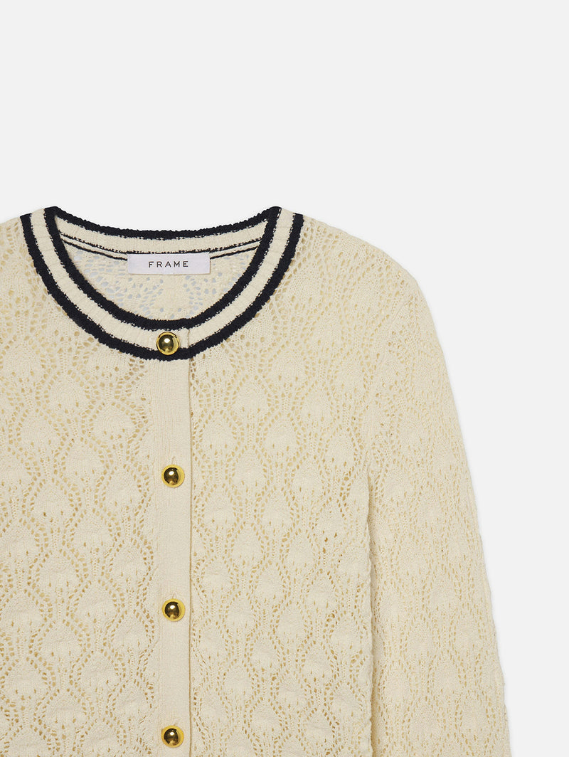 The Rookie Cardigan - Cream Multi