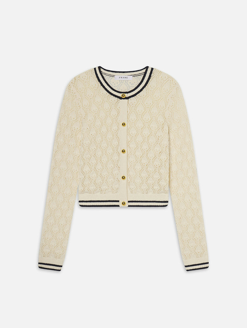 The Rookie Cardigan - Cream Multi