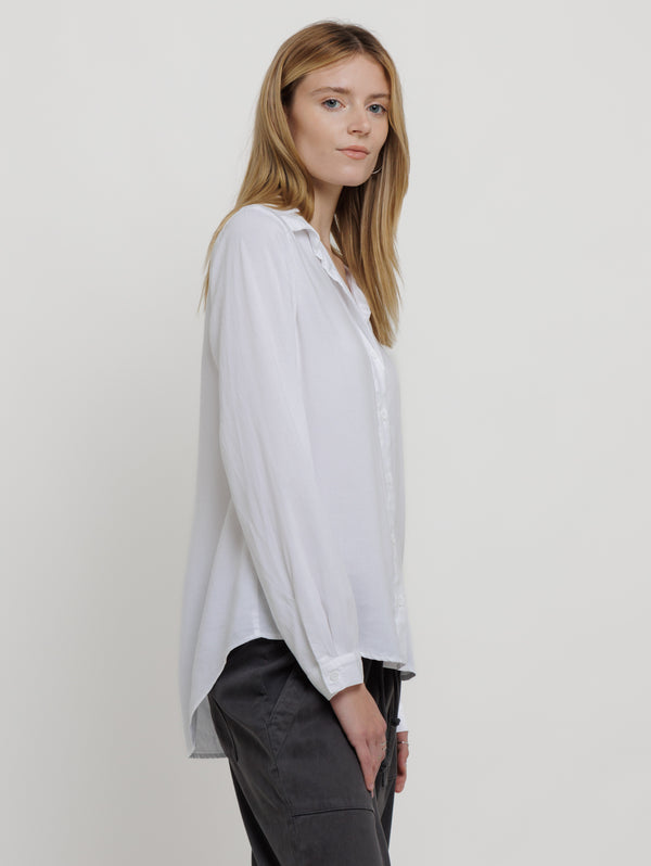 Button Down Shirt - White-Bella Dahl-Over the Rainbow