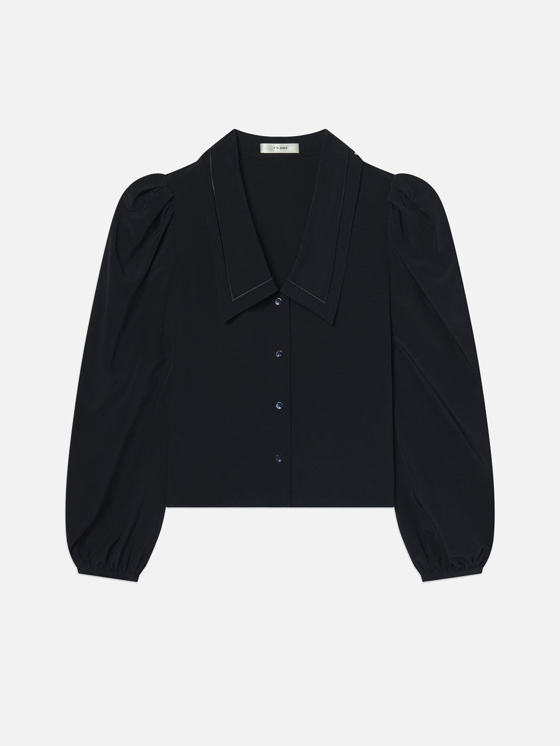 FRAME | The Long Sleeve Sailor Shirt - Navy | Over the