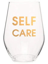 Wine Glass - Self Care-CHEZ GAGNE LETTERPRESS-Over the Rainbow