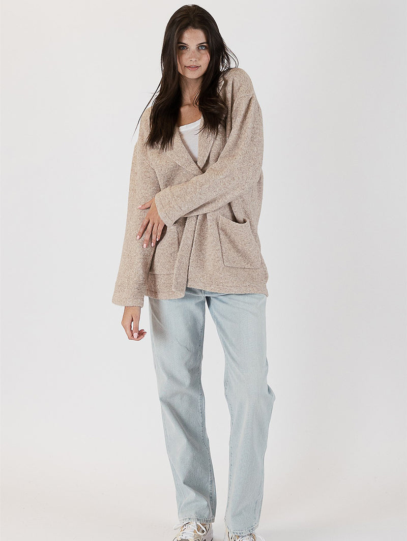 Winston Blazer Sweater - Oat-LYLA+LUXE-Over the Rainbow