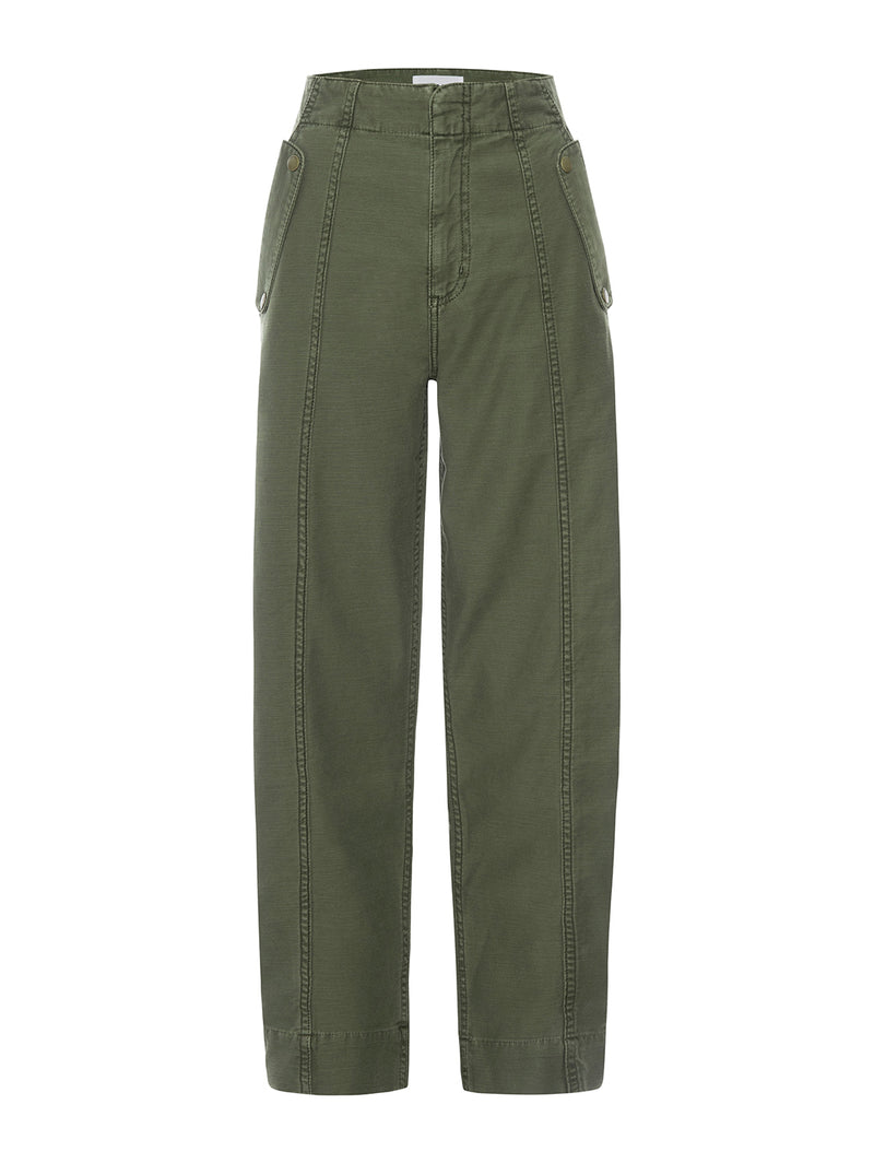 Utility Barrel Pant - Washed Winter Moss-FRAME-Over the Rainbow