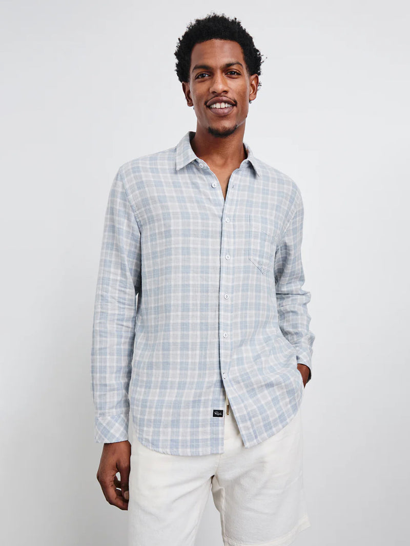 Wyatt Shirt - Gentle Shore Mélange-Rails-Over the Rainbow