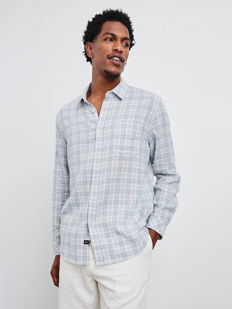Wyatt Shirt - Gentle Shore Mélange-Rails-Over the Rainbow