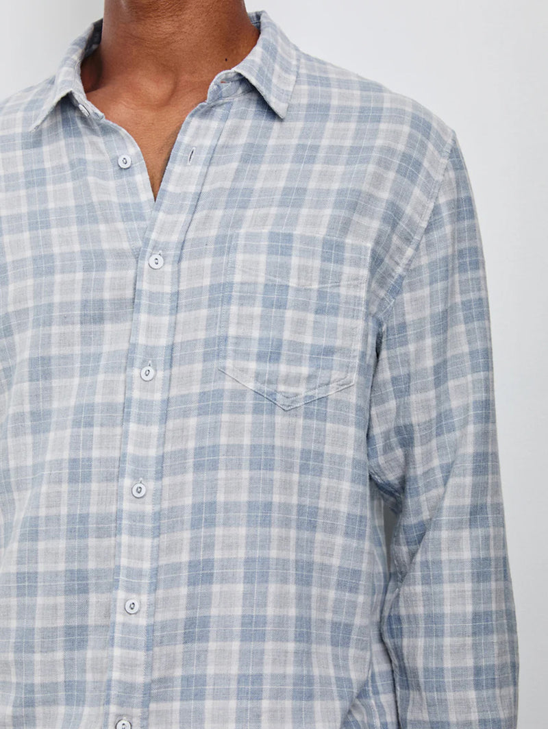 Wyatt Shirt - Gentle Shore Mélange-Rails-Over the Rainbow