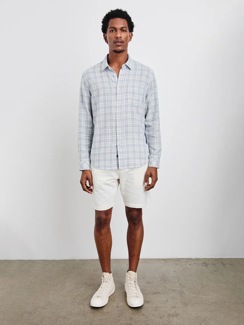 Wyatt Shirt - Gentle Shore Mélange-Rails-Over the Rainbow