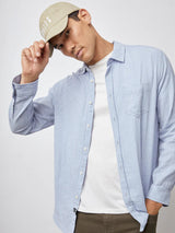 Wyatt Shirt - Blue Melange-Rails-Over the Rainbow