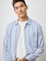 Wyatt Shirt - Blue Melange-Rails-Over the Rainbow