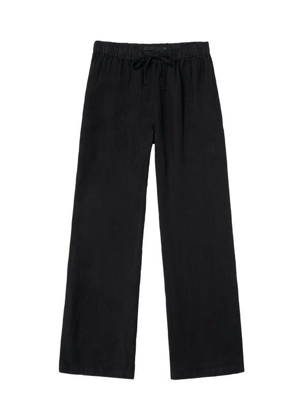 Justine Linen Pant - Black-WYETH-Over the Rainbow