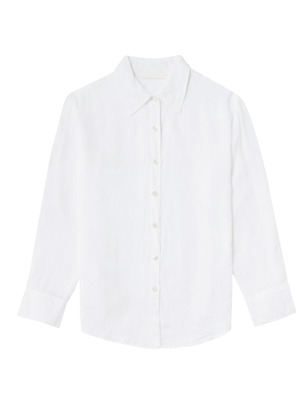 Mylo Linen Shirt - White-WYETH-Over the Rainbow