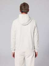 Long Sleeve Zip Hoodie - Bone White-UNFEIGNED-Over the Rainbow