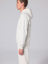 Long Sleeve Zip Hoodie - Bone White-UNFEIGNED-Over the Rainbow