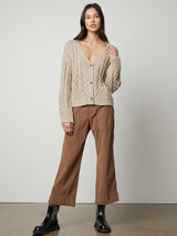 Hazel Cable Cardigan-Velvet-Over the Rainbow