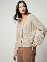 Hazel Cable Cardigan-Velvet-Over the Rainbow