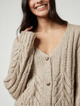 Hazel Cable Cardigan-Velvet-Over the Rainbow