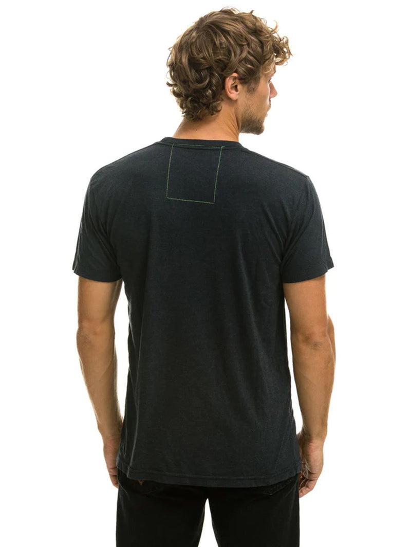 Aviator Nation Malibu Crew Tee Shirt - Charcoal-AVIATOR NATION-Over the Rainbow
