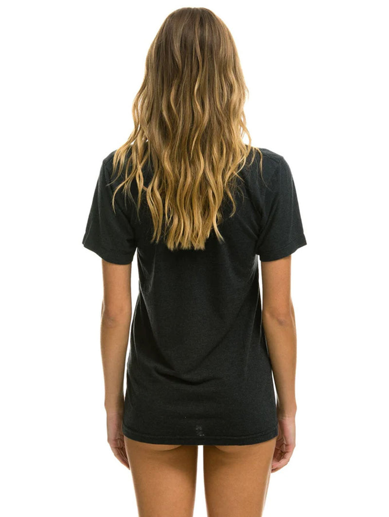 Aviator Nation Malibu Crew Tee Shirt - Charcoal-AVIATOR NATION-Over the Rainbow