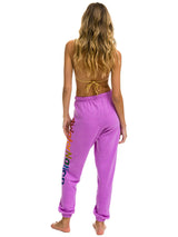 Logo Sweatpant - Neon Purple-AVIATOR NATION-Over the Rainbow