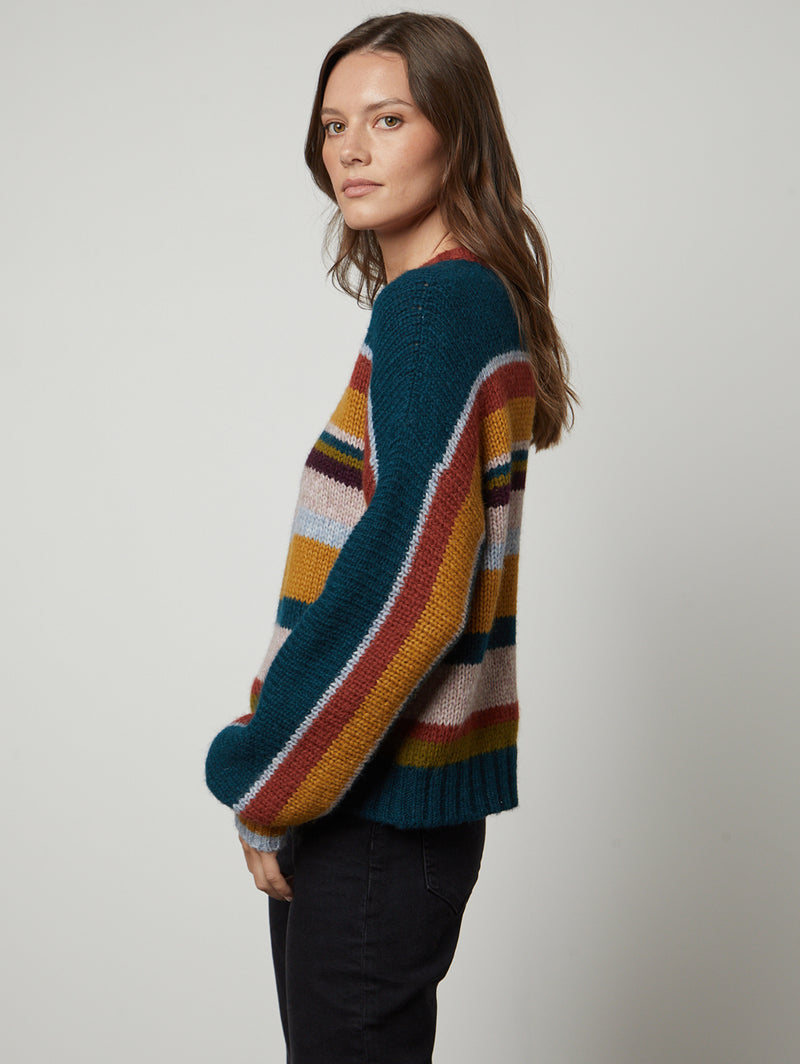 Samara Alpaca Sweater - Multi-Velvet-Over the Rainbow