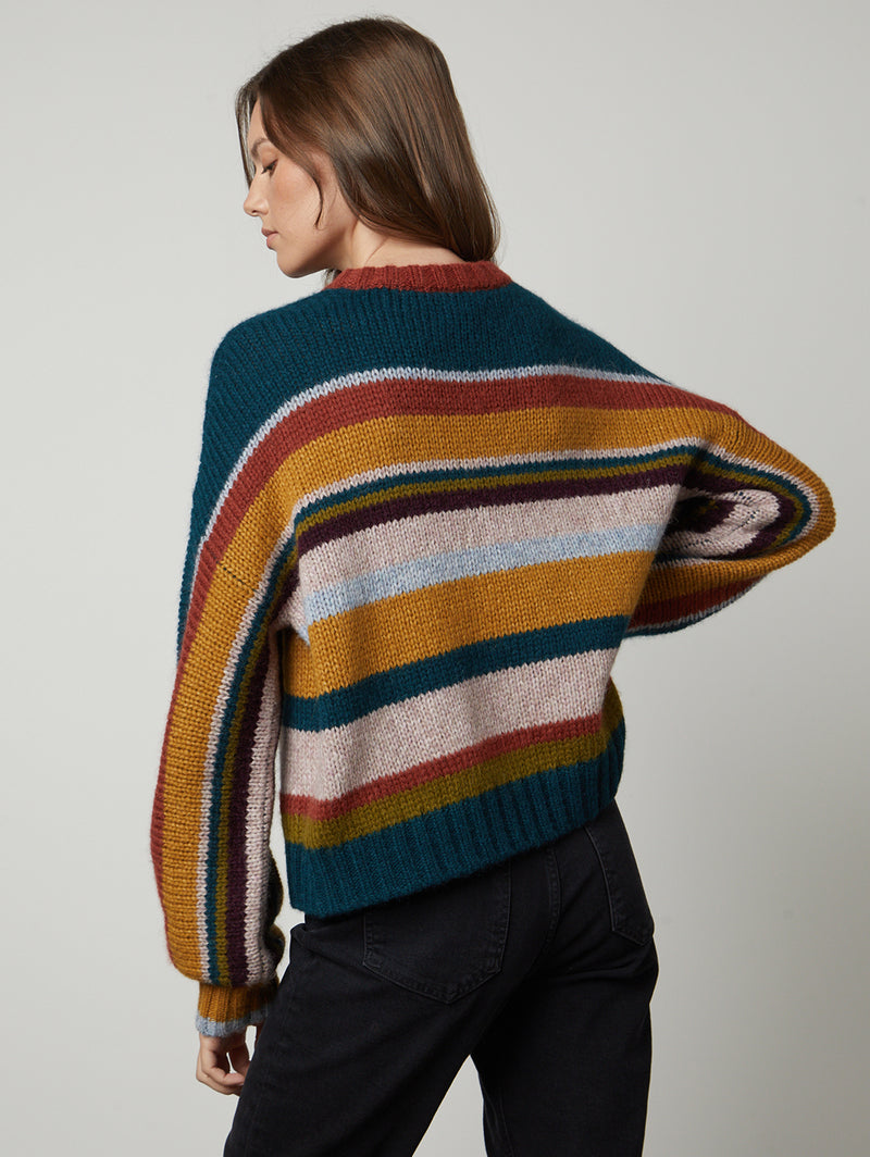 Samara Alpaca Sweater - Multi-Velvet-Over the Rainbow