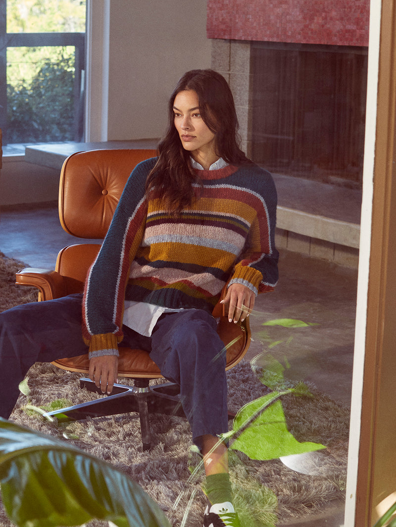 Samara Alpaca Sweater - Multi-Velvet-Over the Rainbow