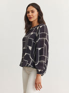 Desta Bauhaus Top - Multi-Velvet-Over the Rainbow