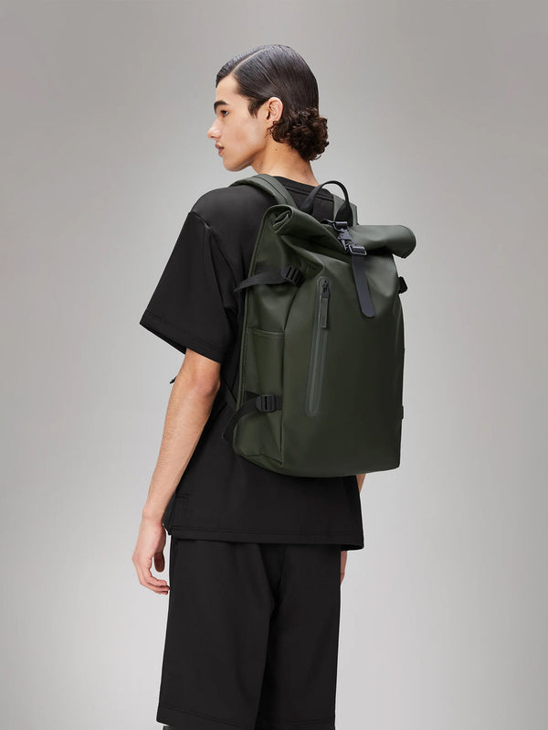 Large Rolltop Rucksack - Green