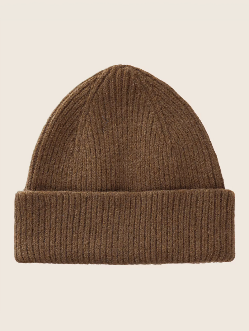 Classic Angora Beanie - Walnut-LE BONNET-Over the Rainbow