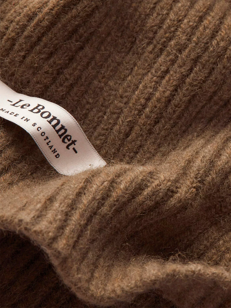 Classic Angora Beanie - Walnut-LE BONNET-Over the Rainbow