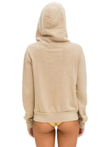 Bolt Zip Hoodie - Sand/Neon Pink-AVIATOR NATION-Over the Rainbow