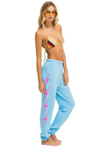 Bolt 4 Sweatpant - Sky/Neon Pink-AVIATOR NATION-Over the Rainbow