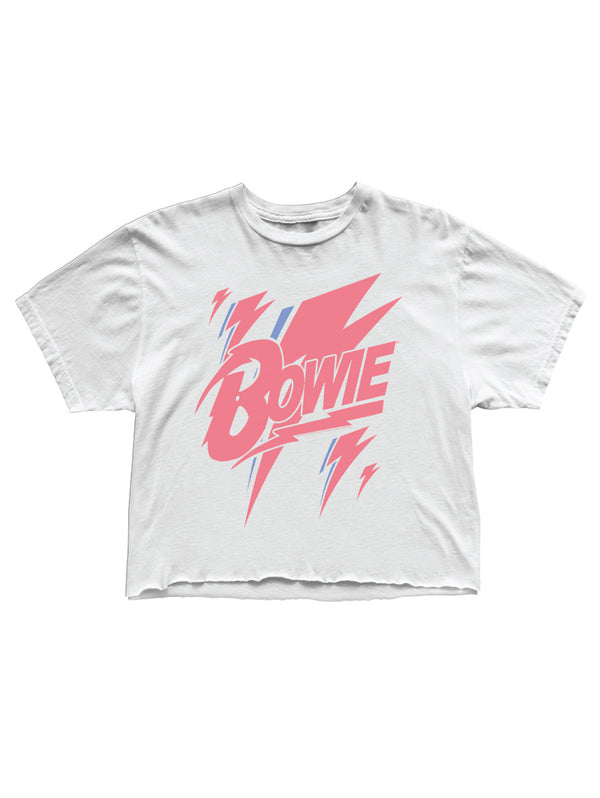 David Bowie Tee - White-Retro Brand-Over the Rainbow
