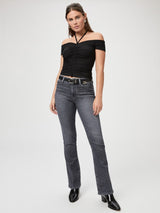 Laurel Canyon Bootcut Jean - Ash Black-Paige-Over the Rainbow
